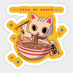 Keep calm and eat ramen- // 落ち着いてラーメンを食べましょう。 Sticker